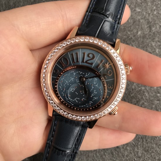 Jaeger LeCoultre - Rendez-Vous Moon Serenity 36mm Diam RG/LE Blue Dial CCF A9015