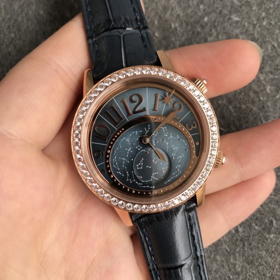 Jaeger LeCoultre - Rendez-Vous Moon Serenity 36mm Diam RG/LE Blue Dial CCF A9015