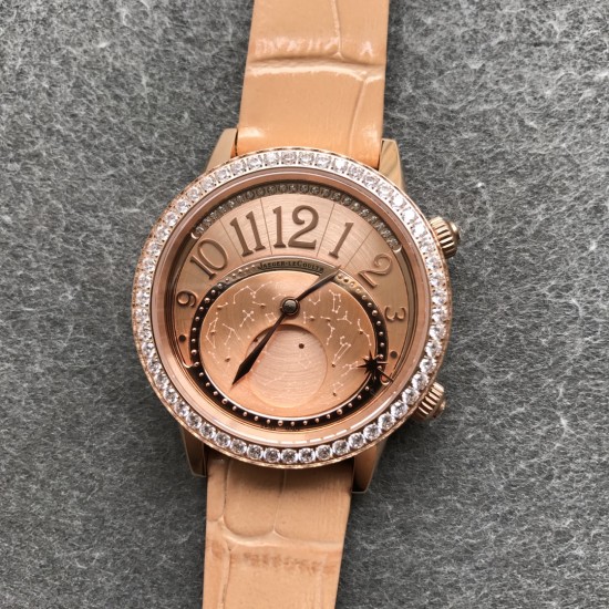 Jaeger LeCoultre - Rendez-Vous Moon Serenity 36mm Diam RG/LE Rose Gold Dial CCF A9015