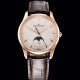 Jaeger LeCoultre-Master Ultra Thin Moonphase 39mm Rose/LE White/Stk GF MY9015 Super Clone