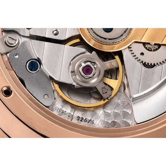 Jaeger LeCoultre-Master Ultra Thin Moonphase 39mm Rose/LE White/Stk GF MY9015 Super Clone