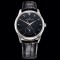 Jaeger LeCoultre-Master Ultra Thin Moonphase 39mm SS/LE Black/Stk GF MY9015 Super Clone