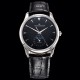 Jaeger LeCoultre-Master Ultra Thin Moonphase 39mm SS/LE Black/Stk GF MY9015 Super Clone