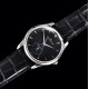 Jaeger LeCoultre-Master Ultra Thin Moonphase 39mm SS/LE Black/Stk GF MY9015 Super Clone