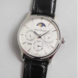 Jaeger LeCoultre - Master Ultra Thin Perpetual Calendar 39mm SS/LE White Dial V9F A868(Gold Moonphase)
