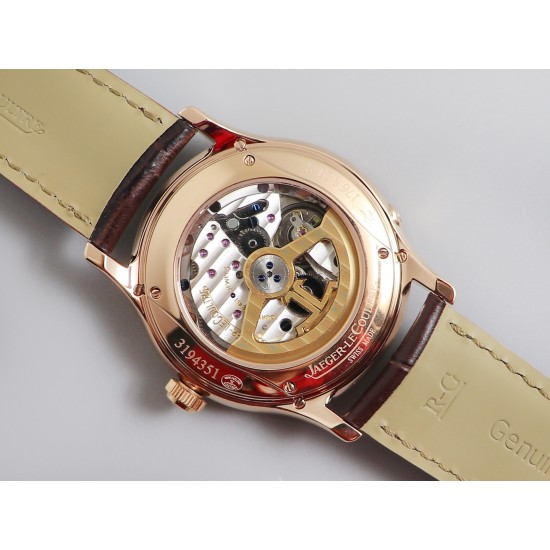 Jaeger LeCoultre - Master Ultra Thin Perpetual Calendar 39mm RG/LE White Dial V9F A868(Gold Moonphase)