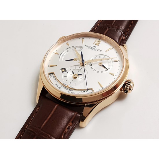 Jaeger LeCoultre - Master Control Geographic PR 39mm RG/LE White ZF MY9110 Mod