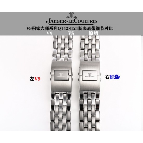 Jaeger LeCoultre - Master Control Ultra Thin Date 39mm SS/SS White Dial V9F Asia 23J Mod