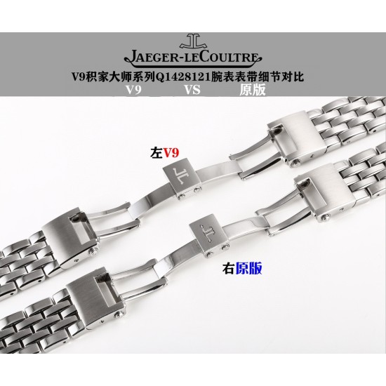 Jaeger LeCoultre - Master Control Ultra Thin Date 39mm SS/SS Black Dial V9F Asia 23J Mod