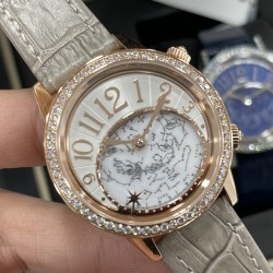 Jaeger LeCoultre - Rendez-Vous Moon Serenity 36mm Diam RG/LE Rose Grey Dial CCF A9015