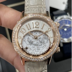 Jaeger LeCoultre - Rendez-Vous Moon Serenity 36mm Diam RG/LE Rose Grey Dial CCF A9015