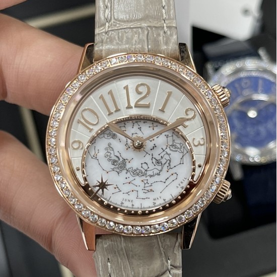 Jaeger LeCoultre - Rendez-Vous Moon Serenity 36mm Diam RG/LE Rose Grey Dial CCF A9015