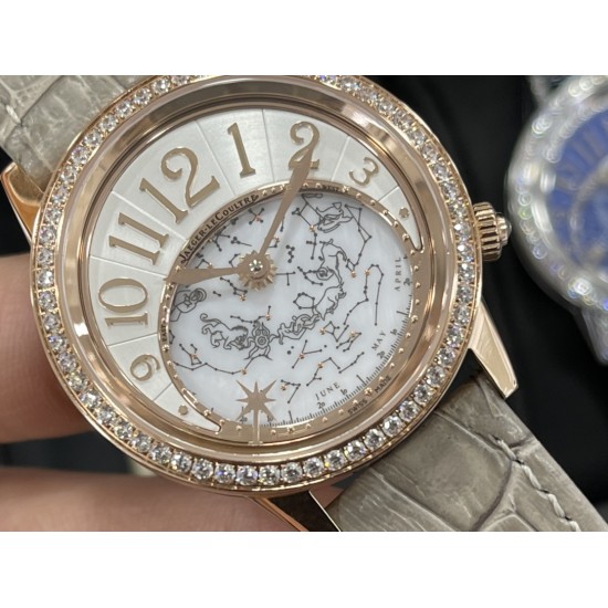 Jaeger LeCoultre - Rendez-Vous Moon Serenity 36mm Diam RG/LE Rose Grey Dial CCF A9015