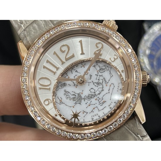 Jaeger LeCoultre - Rendez-Vous Moon Serenity 36mm Diam RG/LE Rose Grey Dial CCF A9015
