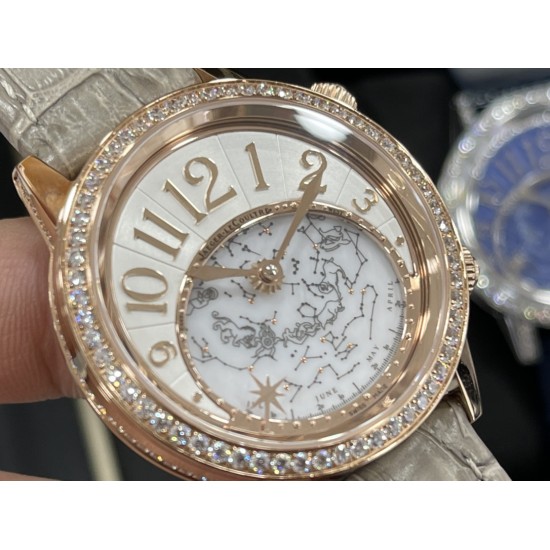 Jaeger LeCoultre - Rendez-Vous Moon Serenity 36mm Diam RG/LE Rose Grey Dial CCF A9015