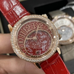 Jaeger LeCoultre - Rendez-Vous Moon Serenity 36mm Diam RG/LE Red Dial CCF A9015