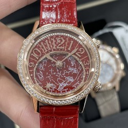 Jaeger LeCoultre - Rendez-Vous Moon Serenity 36mm Diam RG/LE Red Dial CCF A9015