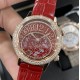 Jaeger LeCoultre - Rendez-Vous Moon Serenity 36mm Diam RG/LE Red Dial CCF A9015
