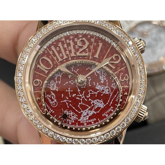 Jaeger LeCoultre - Rendez-Vous Moon Serenity 36mm Diam RG/LE Red Dial CCF A9015