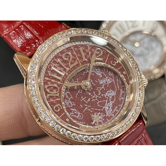 Jaeger LeCoultre - Rendez-Vous Moon Serenity 36mm Diam RG/LE Red Dial CCF A9015