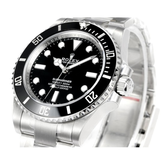 Rolex-Submariner 124060 41mm No Date SS/SS Oyster Bracelet Black Dial VSF VS3230 Automatic V4 1:1 Super Clone