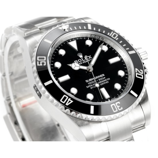 Rolex-Submariner 124060 41mm No Date SS/SS Oyster Bracelet Black Dial VSF VS3230 Automatic V4 1:1 Super Clone