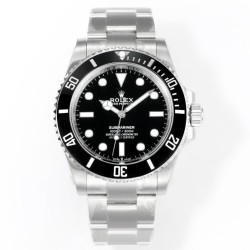 Rolex-Submariner 124060 41mm No Date SS/SS Oyster Bracelet Black Dial VSF VS3230 Automatic V4 1:1 Super Clone