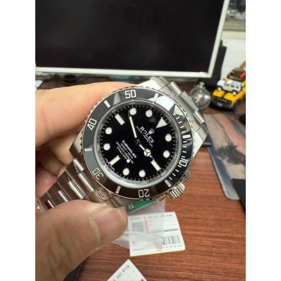 Rolex-Submariner 124060 41mm No Date SS/SS Oyster Bracelet Black Dial VSF VS3230 Automatic V4 1:1 Super Clone