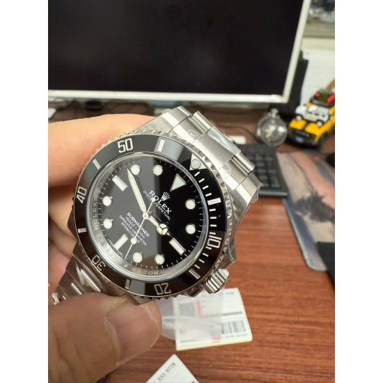 Rolex-Submariner 124060 41mm No Date SS/SS Oyster Bracelet Black Dial VSF VS3230 Automatic V4 1:1 Super Clone