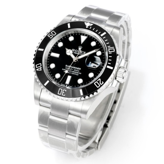 Rolex-Submariner 126610LN 41mm SS/SS Oyster Bracelet Black Dial VSF DD3235 Automatic V4 1:1 Super Clone