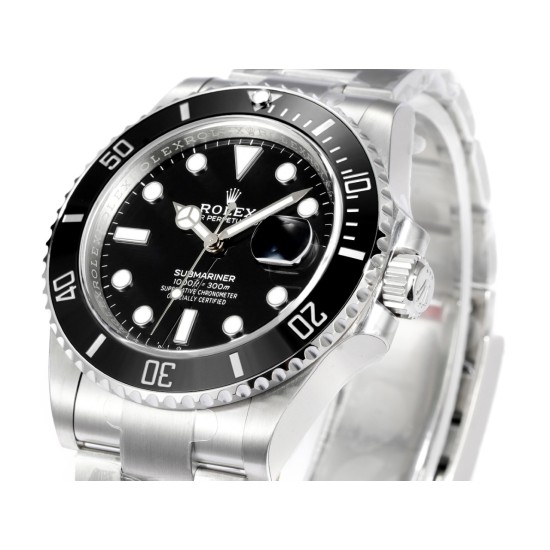 Rolex-Submariner 126610LN 41mm SS/SS Oyster Bracelet Black Dial VSF DD3235 Automatic V4 1:1 Super Clone
