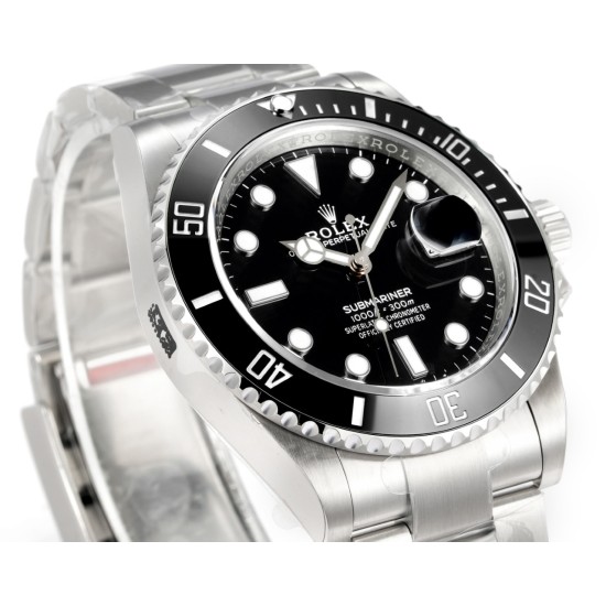 Rolex-Submariner 126610LN 41mm SS/SS Oyster Bracelet Black Dial VSF DD3235 Automatic V4 1:1 Super Clone