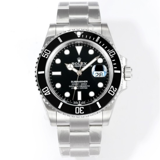 Rolex-Submariner 126610LN 41mm SS/SS Oyster Bracelet Black Dial VSF DD3235 Automatic V4 1:1 Super Clone