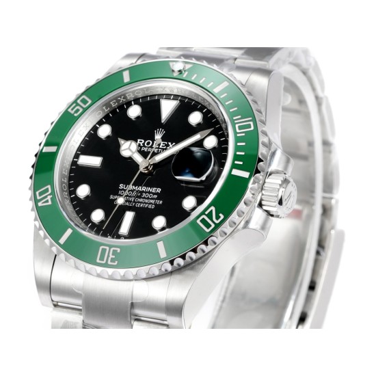 Rolex-Submariner 126610LV Starbucks 41mm SS/SS Oyster Bracelet Black Dial VSF DD3235 Automatic V4 1:1 Super Clone
