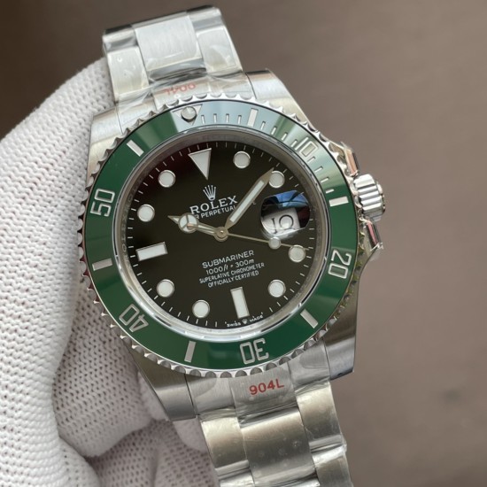 Rolex-Submariner 126610LV Starbucks 41mm SS/SS Oyster Bracelet Black Dial VSF DD3235 Automatic V4 1:1 Super Clone