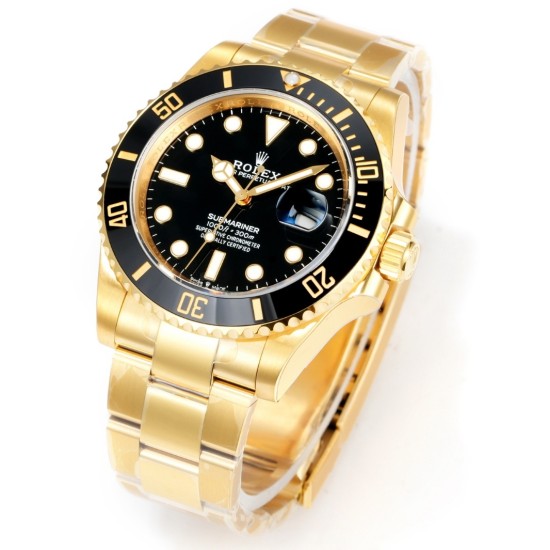 Rolex-Submariner 116618LN 40mm 904L YG/YG Oyster Bracelet Black Dial VSF VS3135 Automatic V4 1:1 Super Clone