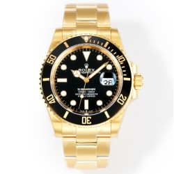 Rolex-Submariner 116618LN 40mm 904L YG/YG Oyster Bracelet Black Dial VSF VS3135 Automatic V4 1:1 Super Clone