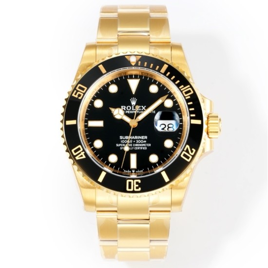 Rolex-Submariner 116618LN 40mm 904L YG/YG Oyster Bracelet Black Dial VSF VS3135 Automatic V4 1:1 Super Clone