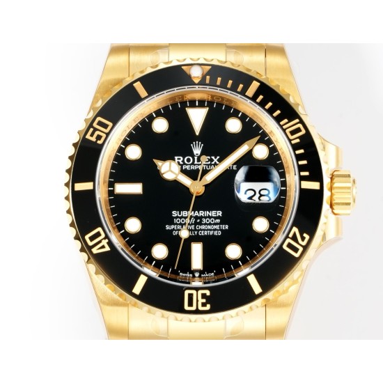 Rolex-Submariner 116618LN 40mm 904L YG/YG Oyster Bracelet Black Dial VSF VS3135 Automatic V4 1:1 Super Clone