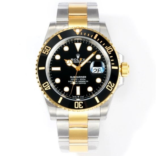 Rolex-Submariner 126613LN 41mm YG/SS Oyster Bracelet Black Dial VSF DD3235 Automatic V4 1:1 Super Clone