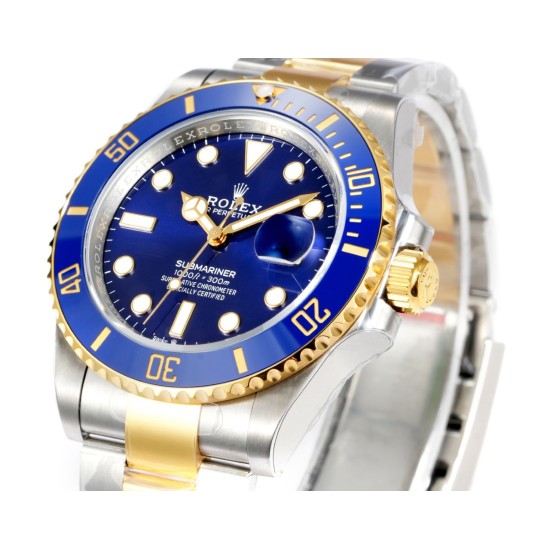 Rolex-Submariner 126613LB 41mm YG/SS Oyster Bracelet Blue Dial VSF DD3235 Automatic V4 1:1 Super Clone