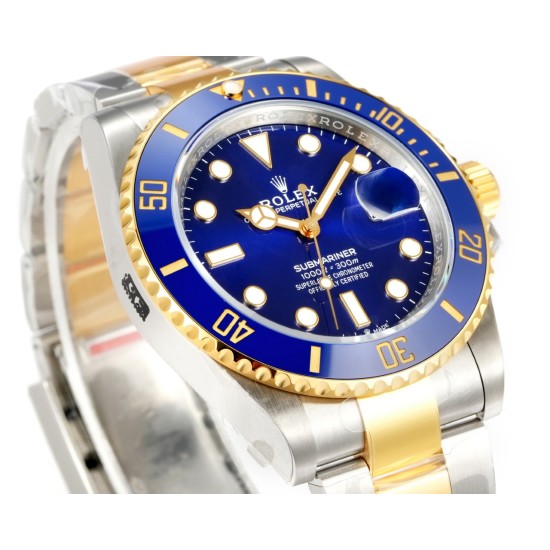 Rolex-Submariner 126613LB 41mm YG/SS Oyster Bracelet Blue Dial VSF DD3235 Automatic V4 1:1 Super Clone