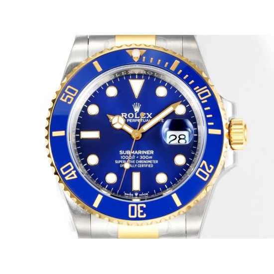 Rolex-Submariner 126613LB 41mm YG/SS Oyster Bracelet Blue Dial VSF DD3235 Automatic V4 1:1 Super Clone