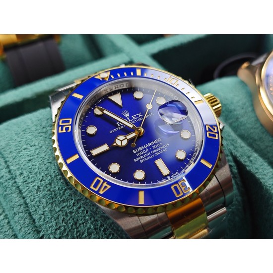 Rolex-Submariner 126613LB 41mm YG/SS Oyster Bracelet Blue Dial VSF DD3235 Automatic V4 1:1 Super Clone