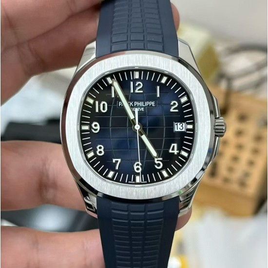 Patek Philippe-Aquanaut 5168G 42mm SS/RU Blue/Num DDF DD330 (Gain Weight) 1:1 Super Clone