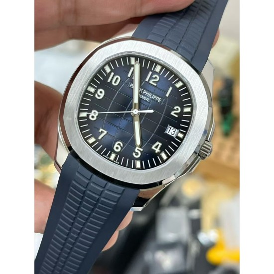 Patek Philippe-Aquanaut 5168G 42mm SS/RU Blue/Num DDF DD330 (Gain Weight) 1:1 Super Clone