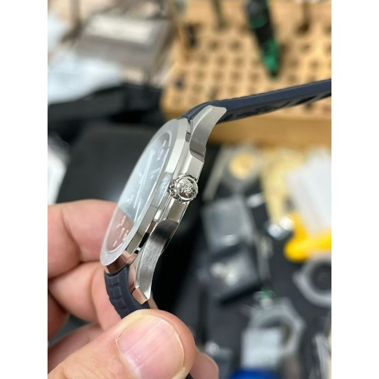 Patek Philippe-Aquanaut 5168G 42mm SS/RU Blue/Num DDF DD330 (Gain Weight) 1:1 Super Clone