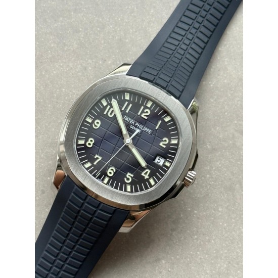 Patek Philippe-Aquanaut 5168G 42mm SS/RU Blue/Num DDF DD330 (Gain Weight) 1:1 Super Clone
