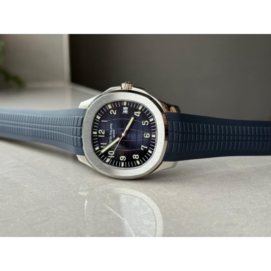 Patek Philippe-Aquanaut 5168G 42mm SS/RU Blue/Num DDF DD330 (Gain Weight) 1:1 Super Clone