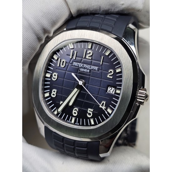 Patek Philippe-Aquanaut 5168G 42mm SS/RU Blue/Num DDF DD330 (Gain Weight) 1:1 Super Clone